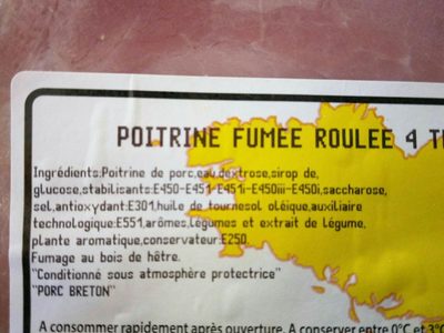 Poitrine roulée - Ingredients - fr