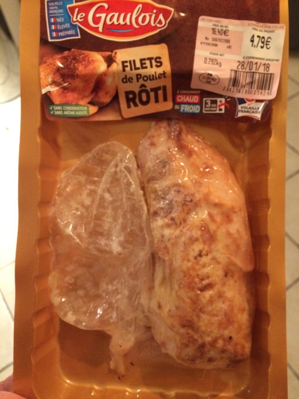 Filets de poulet rôti - Produit