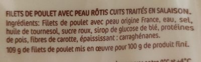 Filet de poulet rôti - Ingredienser - fr