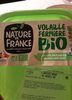 Saucisses nature de volaille bio nature de France - Produit