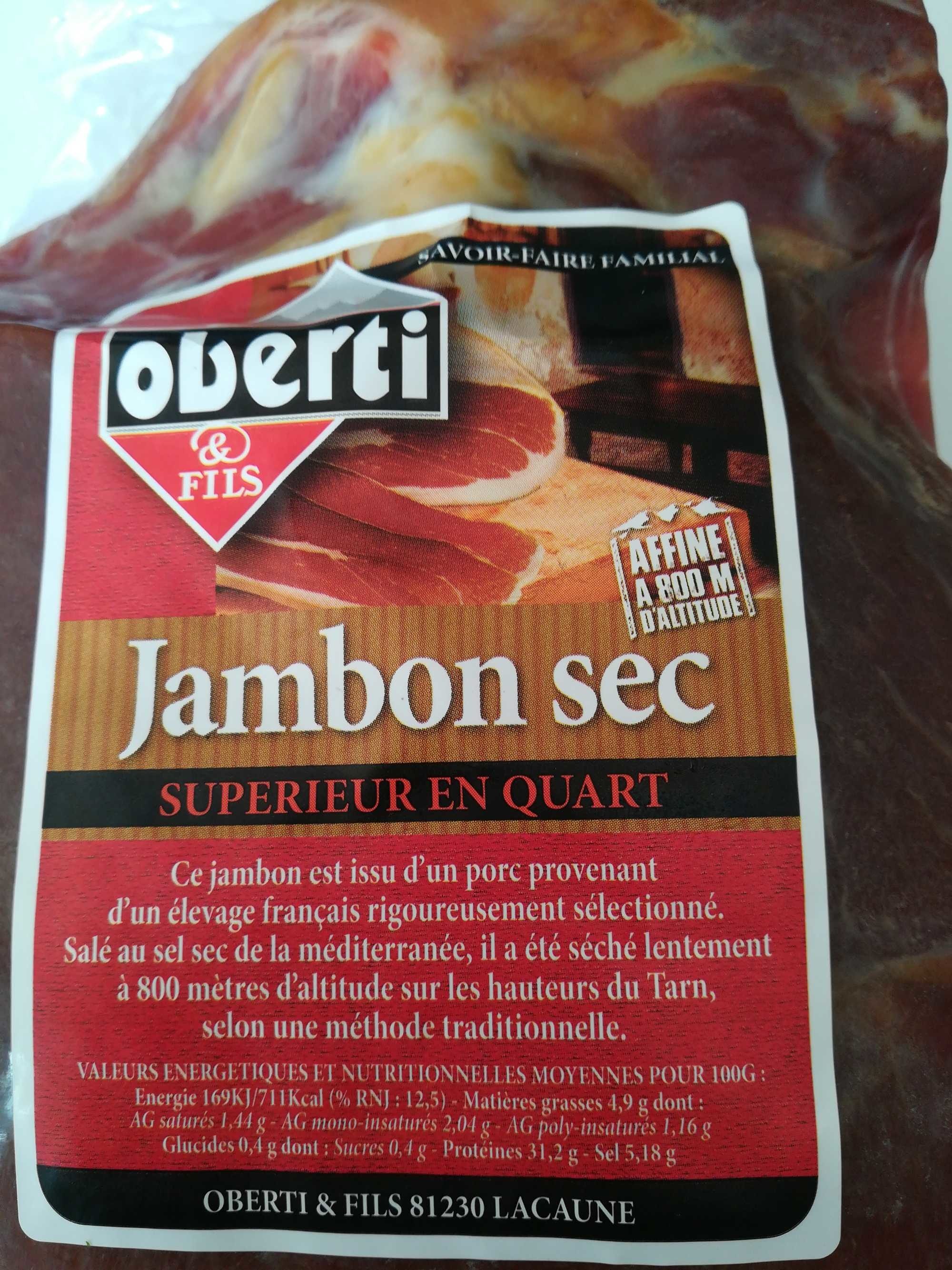 Quart de jambon sec - Product - fr