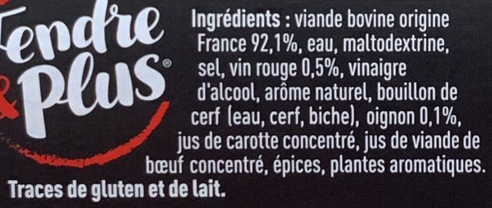 Le Rosbif - Les Juste Cuits - Ingredients - fr