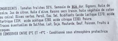 Taboule - Ingredients - fr