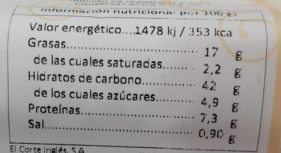 Empanadillas de atún - Nutrition facts - es