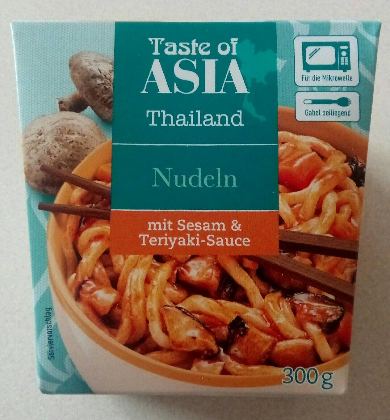 Nudeln mit Sesam und Teriyaki-Sauce - Produit - de