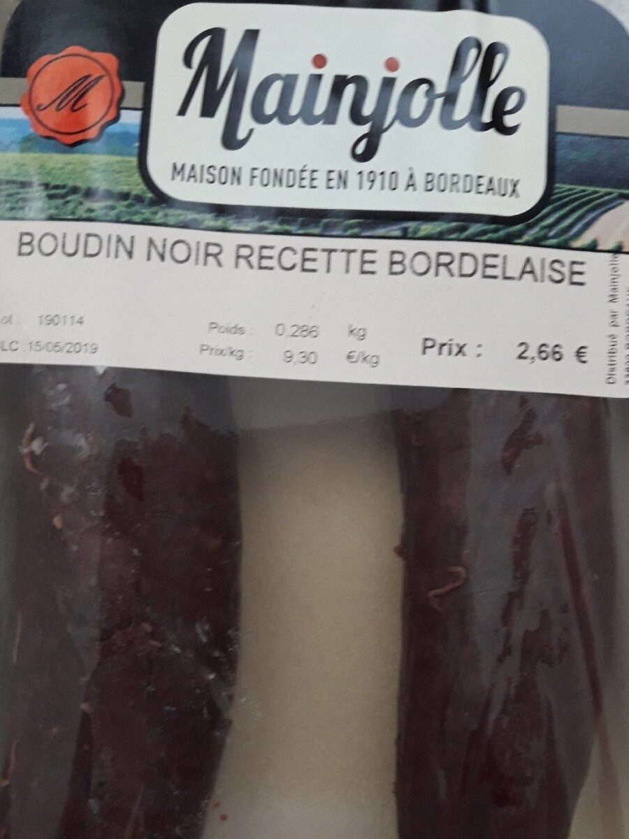 Boudin noir recette bordelaise - نتاج - fr
