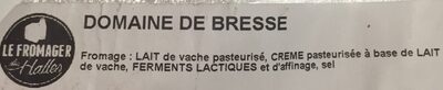 Domaine de Bresse - Ingredients - fr