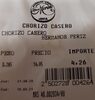 Chorizo casero - Product
