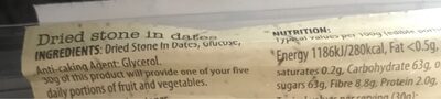Dates - Ingredients