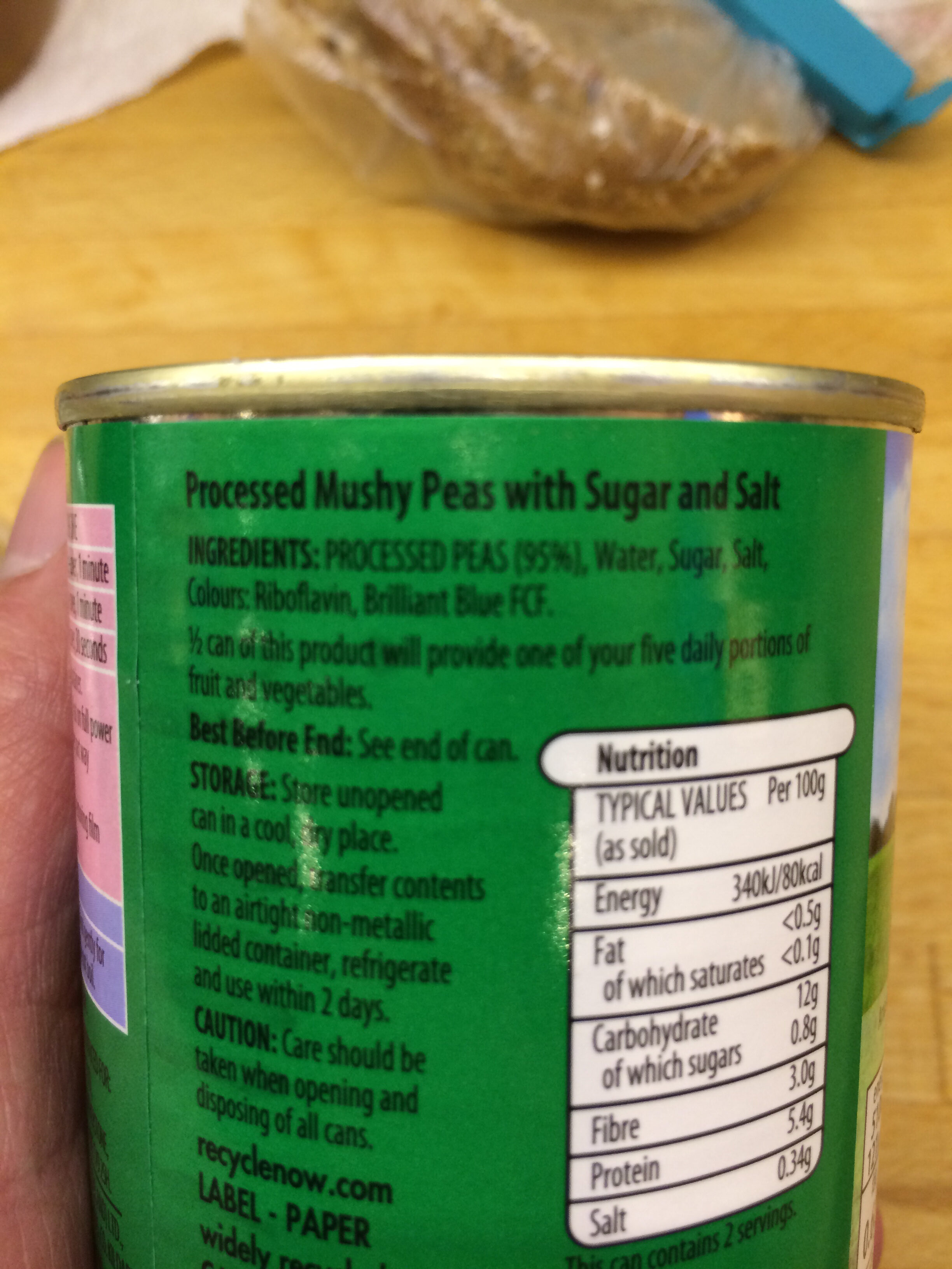 Mushy Peas - Ingredients