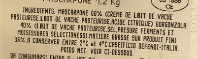Gorgonzola au Mascarpone - Ingredients