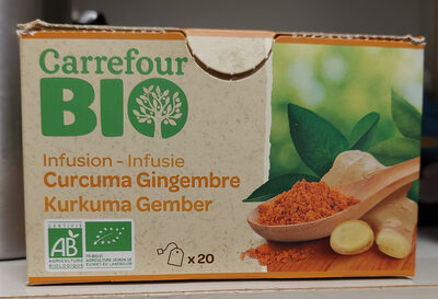 thé gingembre kurkuma bio carrefour - Product - fr