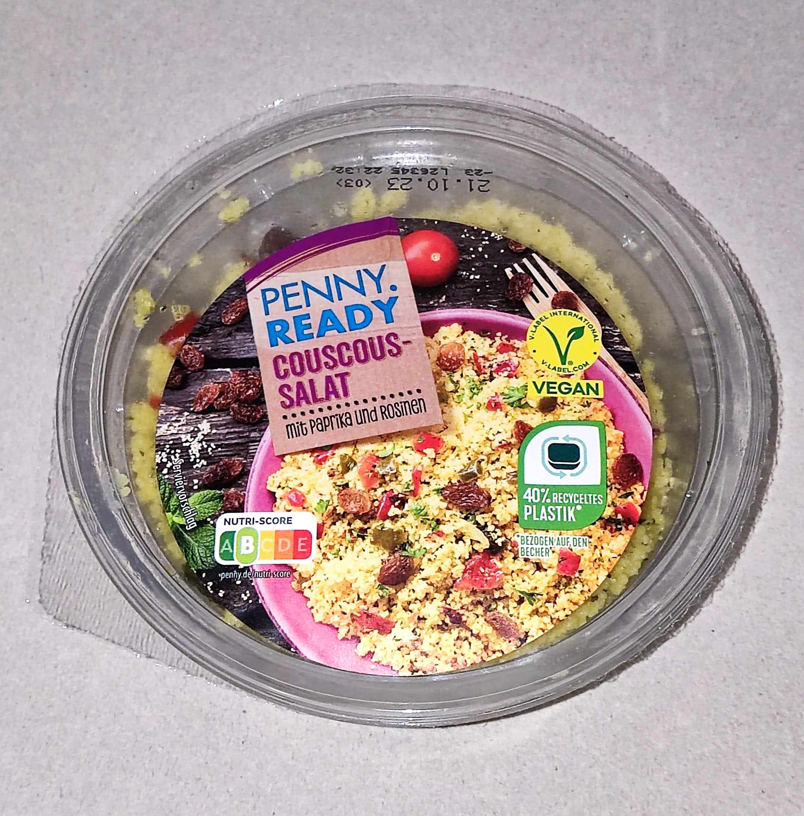 Couscous-Salat mit Paprika und Rosinen - Produkt