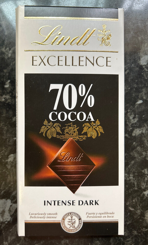 Lindt EXCELLENCE Dark 70% Cocoa - Producte - es
