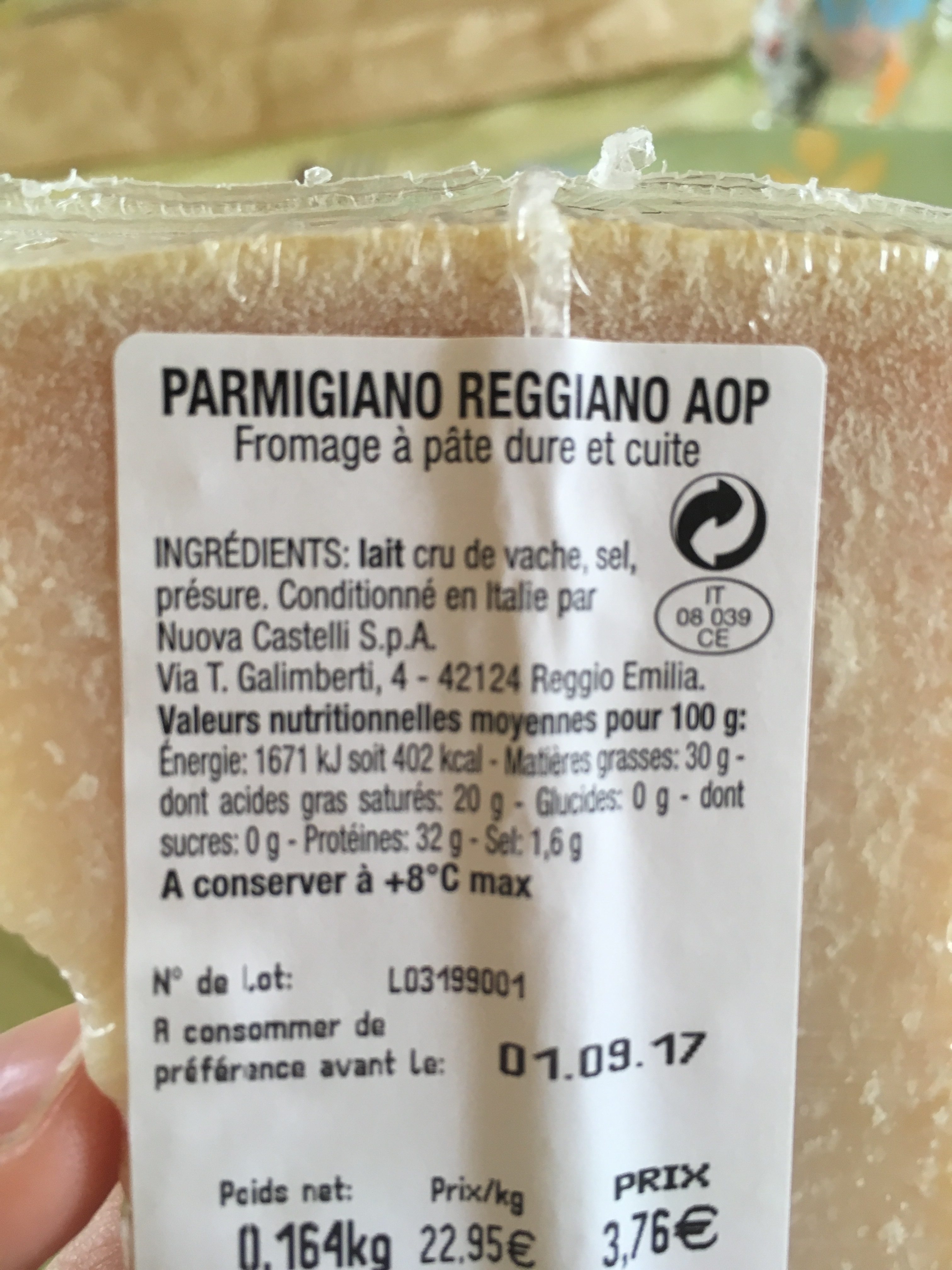 Parmigiano - Ingrédients
