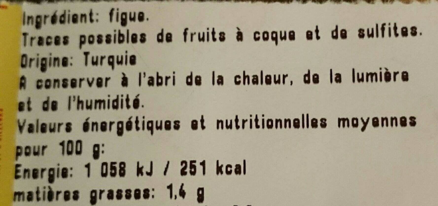 Figue bermuda - Ingredients - fr