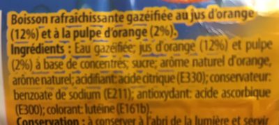 Orange à la pulpe - Zutaten - fr