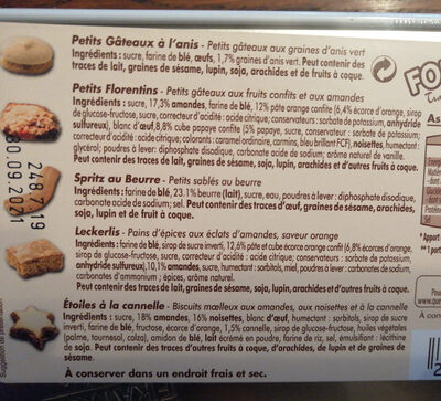 Assortiment de petits biscuits - Ingredients - fr