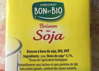 Boisson au soja - Zutaten - fr