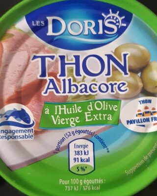 Thon Albacore - Nutrition facts - fr