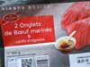 2 Onglets de Bœuf marinés & confit d'oignons - Product