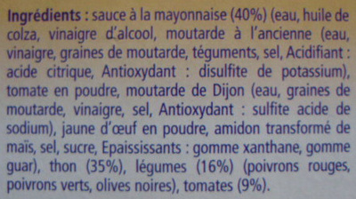 Sandwich au thon - Ingredients - fr