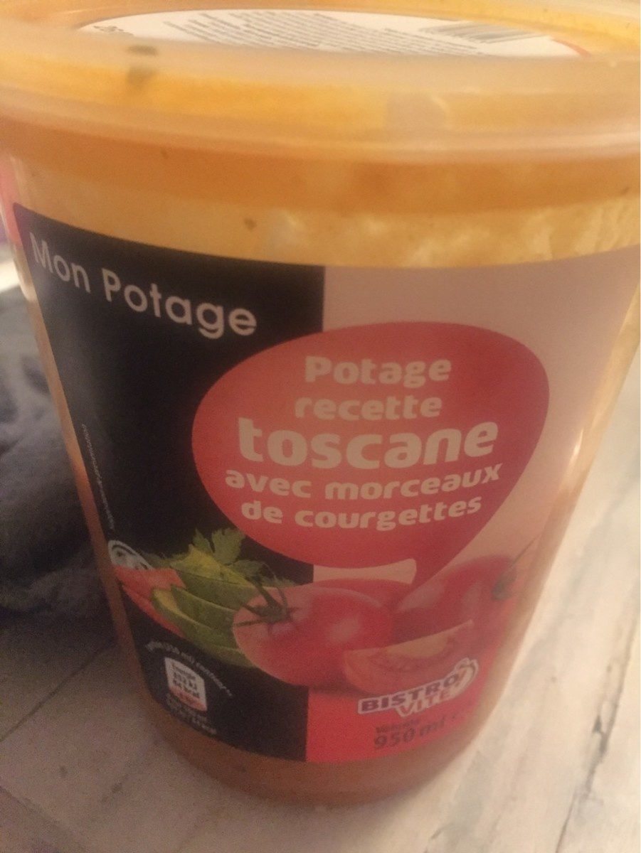 Potage, recette toscane avec morceaux de courgettes - Product - fr