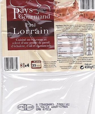 Pâté Lorrain - Product - fr