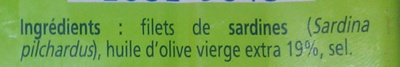 Filets de sardines - Ingredients - fr