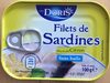 Filets de Sardines Citron Basilic sans Huile - Produit