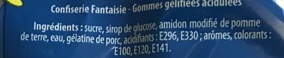 Langues acides - Ingredients - fr
