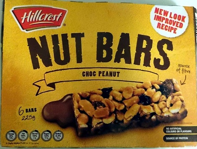 Hillcrest Nut Bars Choc Peanut - Product