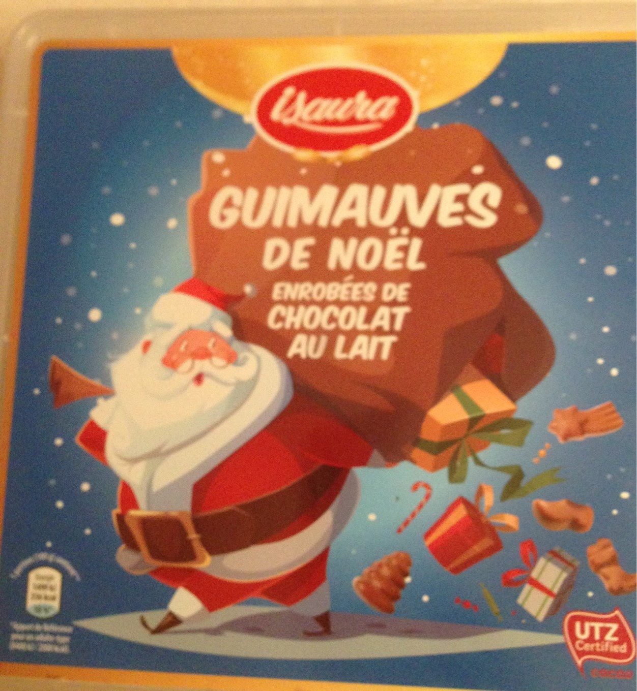 Guimauves de Noël Enrobées de Chocolat au Lait - Produit