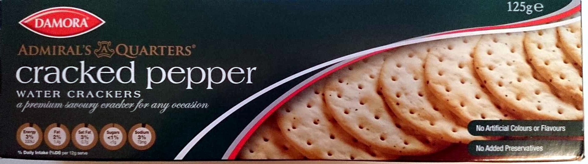 Cracked Pepper Water Crackers - Product
