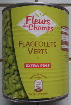 2lboîtes Flageolets Verts Extra Fins Fleurs Des Champs 530 g - Produit