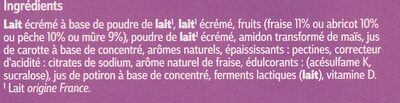 Fruits 0% - Ingredients - fr