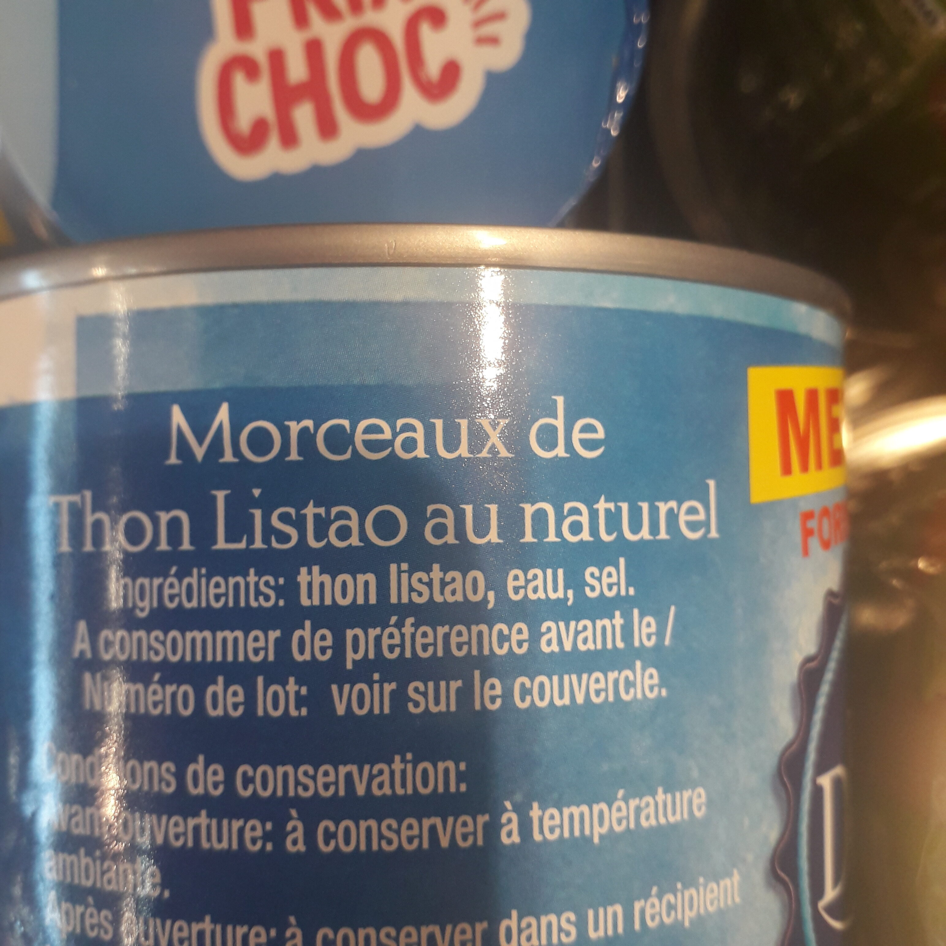 Morceaux de Thon au Naturel - Ingredients - fr