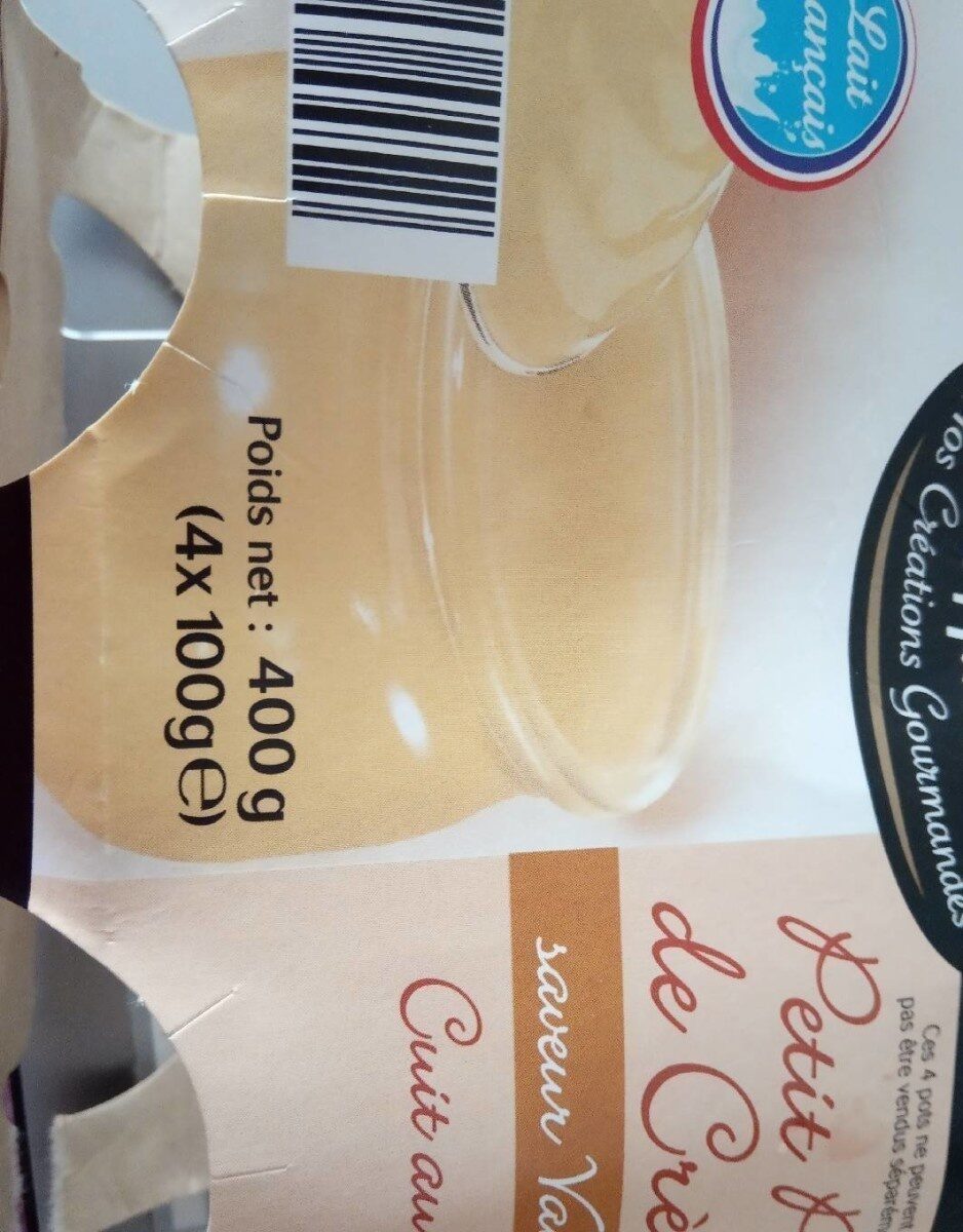 Petit pot de crème saveur Vanille - Producto - fr