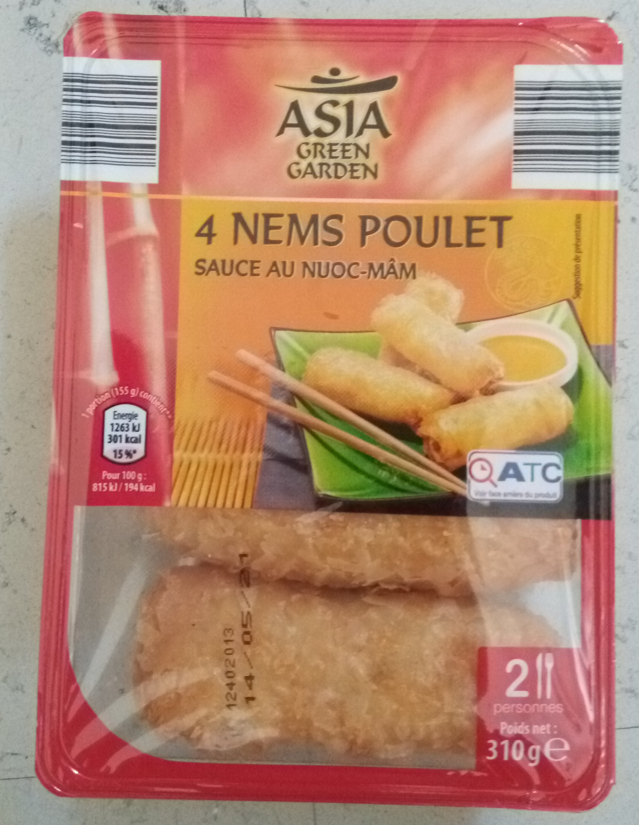 4 nems poulet sauce au Nuoc-Mâm - Product - fr