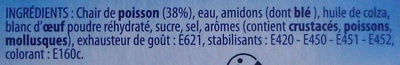 24 Bâtonnets à base de surimi (4 sachets fraîcheur) - Ingrediënten - fr