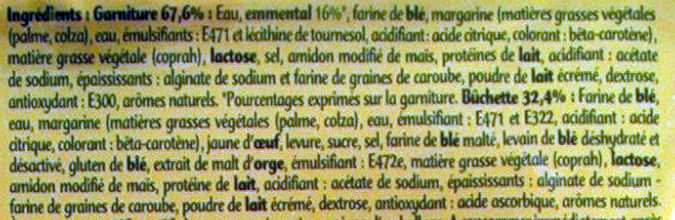 Bûchettes au Fromage - المكونات - fr
