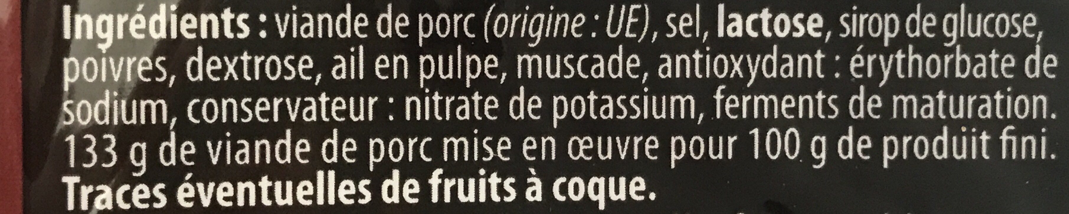 Rosette pré Tranché - Ingredients - fr