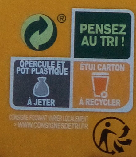 Compotes - Recycling instructions and/or packaging information - fr