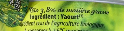 yaourts nature - Ingredientes - fr