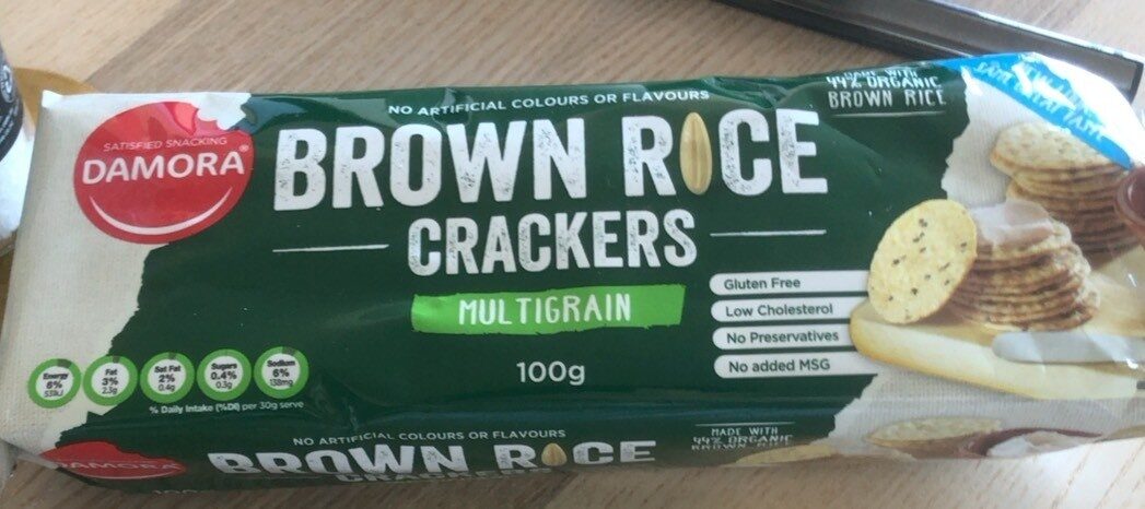 Brown rice crackers multigrain - Product