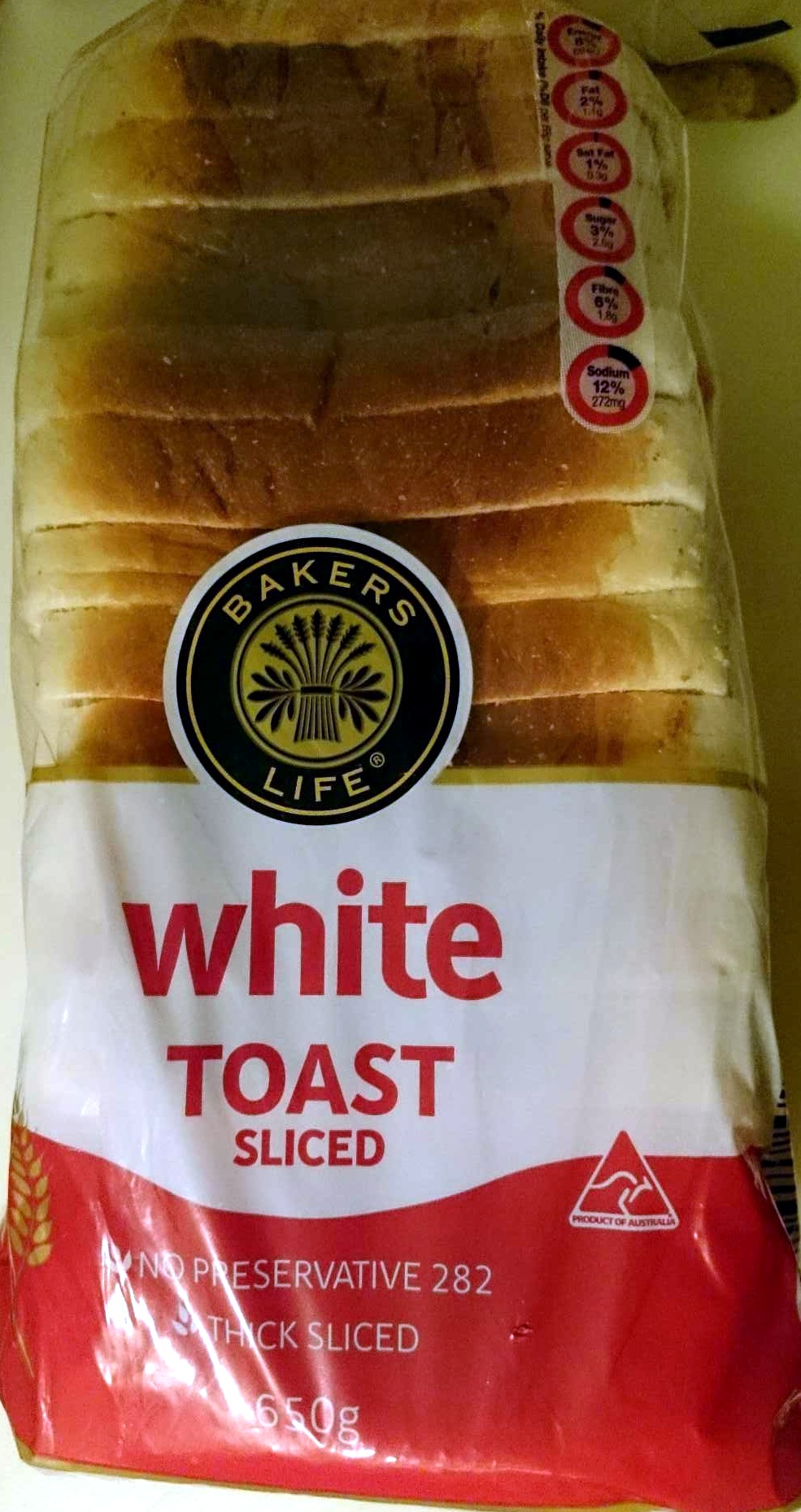 White Toast Sliced - Product