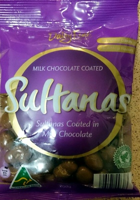 Milk Chocolate Coated Sultanas - Product
