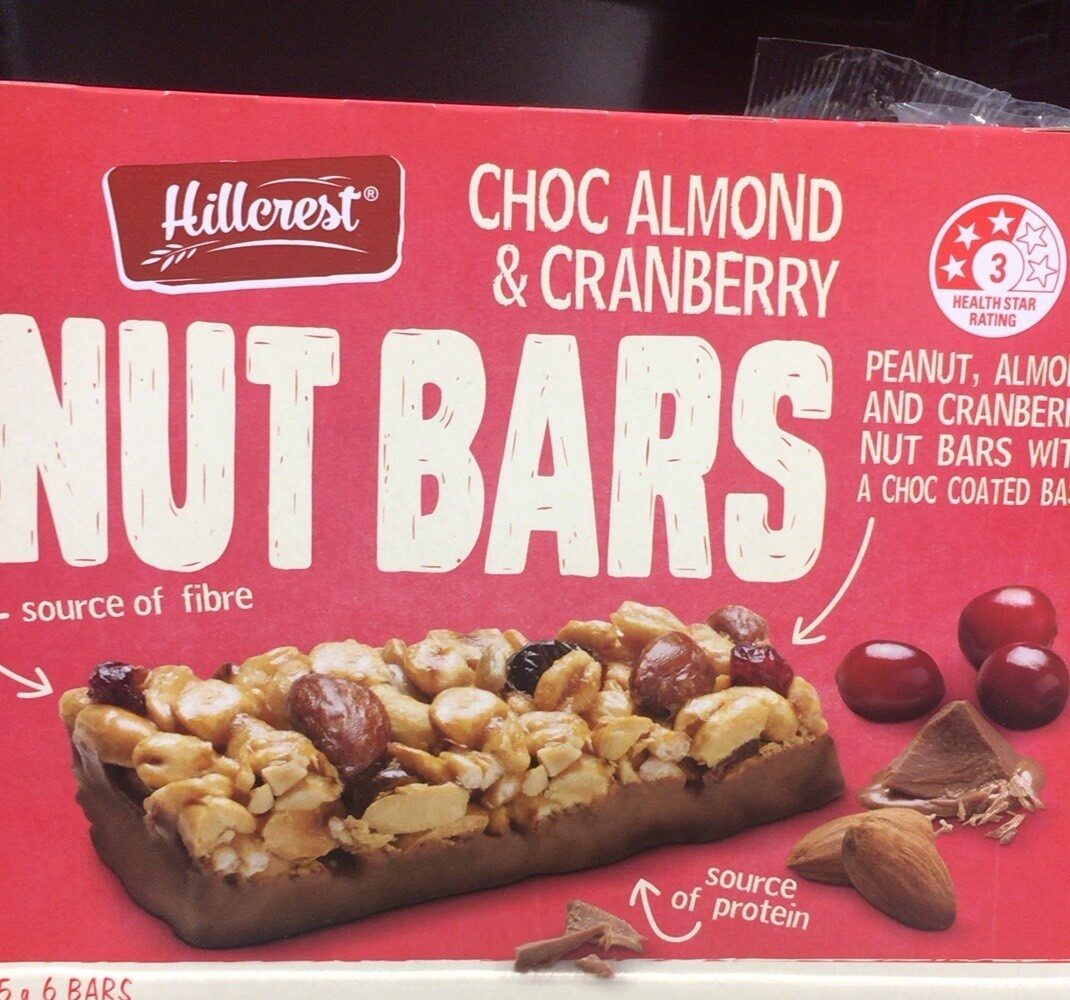 Nut Bars Choc Almond & Cranberry - Product