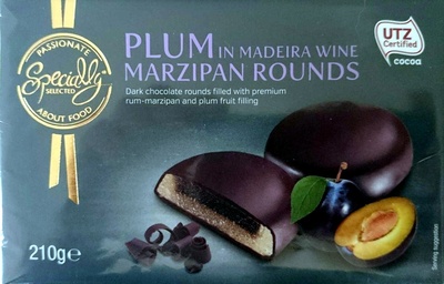 Plum Marzipan Rounds in Madeira Wine - Product