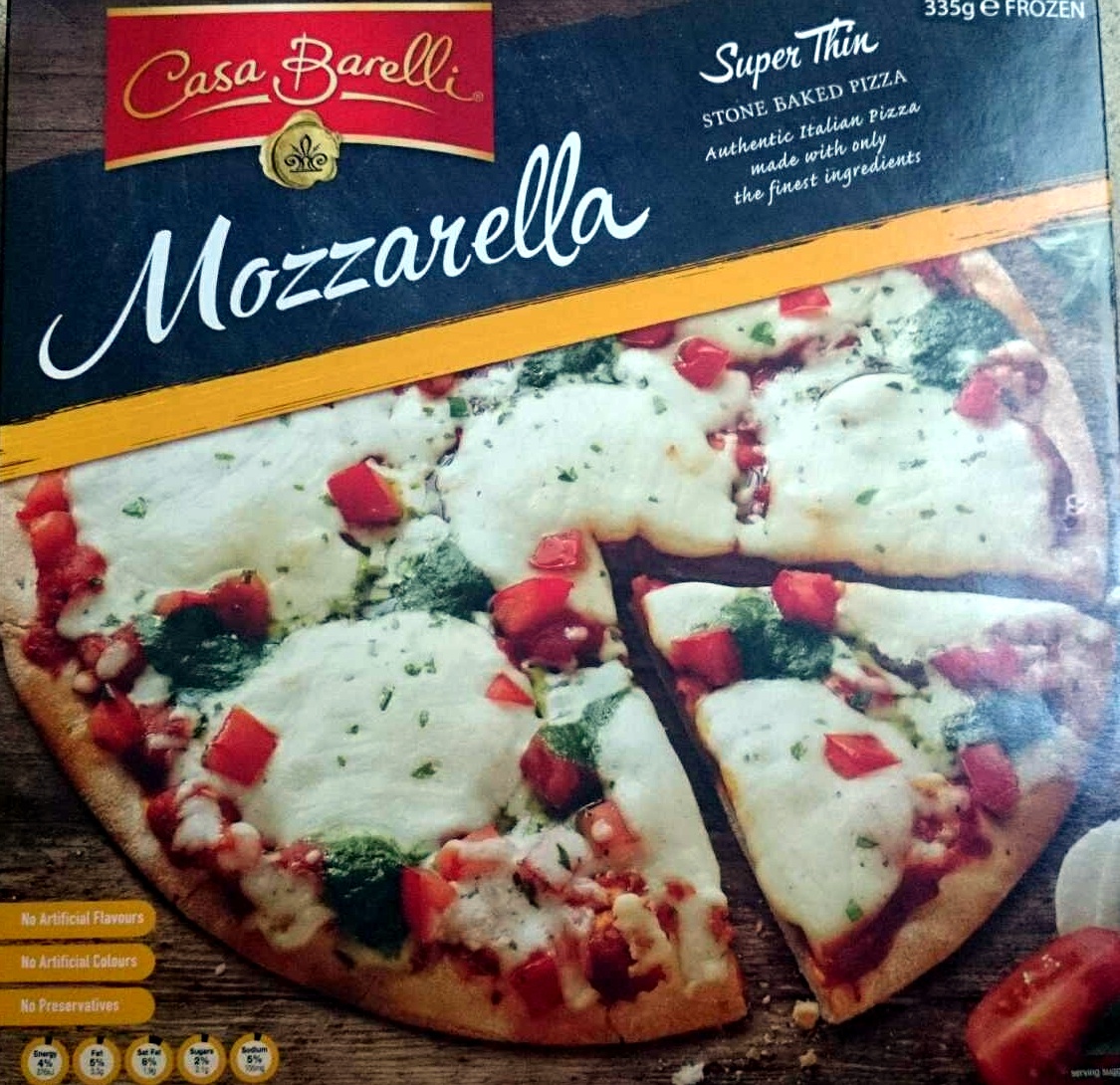 Mozarella Super Thin Stone Baked Pizza - Product
